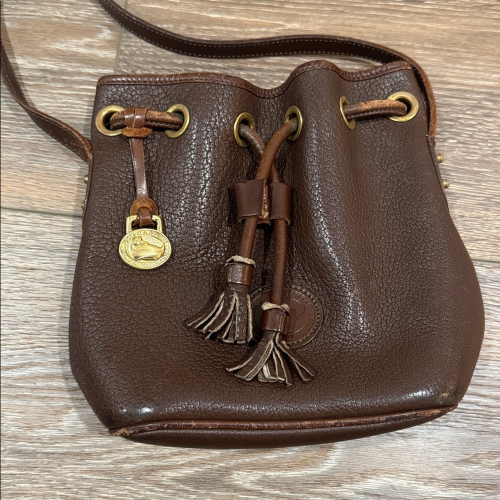 Vintage Dooney & Bourke Pebble Grain Drawstring Purse - Picture 2 of 9